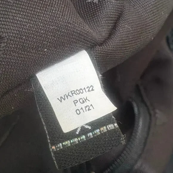 Kate Spade Carley Nylon Flap Backpack Black Drawstring Preppy Casual Athleisure - Picture 13 of 16